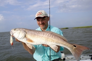 Pekný “Redfish” ulovený neďaleko New Orleans v USA.