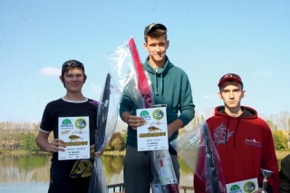 Najlepší v U18. Zľava Michal Machálek, Patrik Lencsés, Martin Boor.