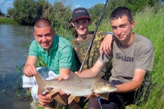 Úspešné trio Tomáš, Jakub a Jozef.